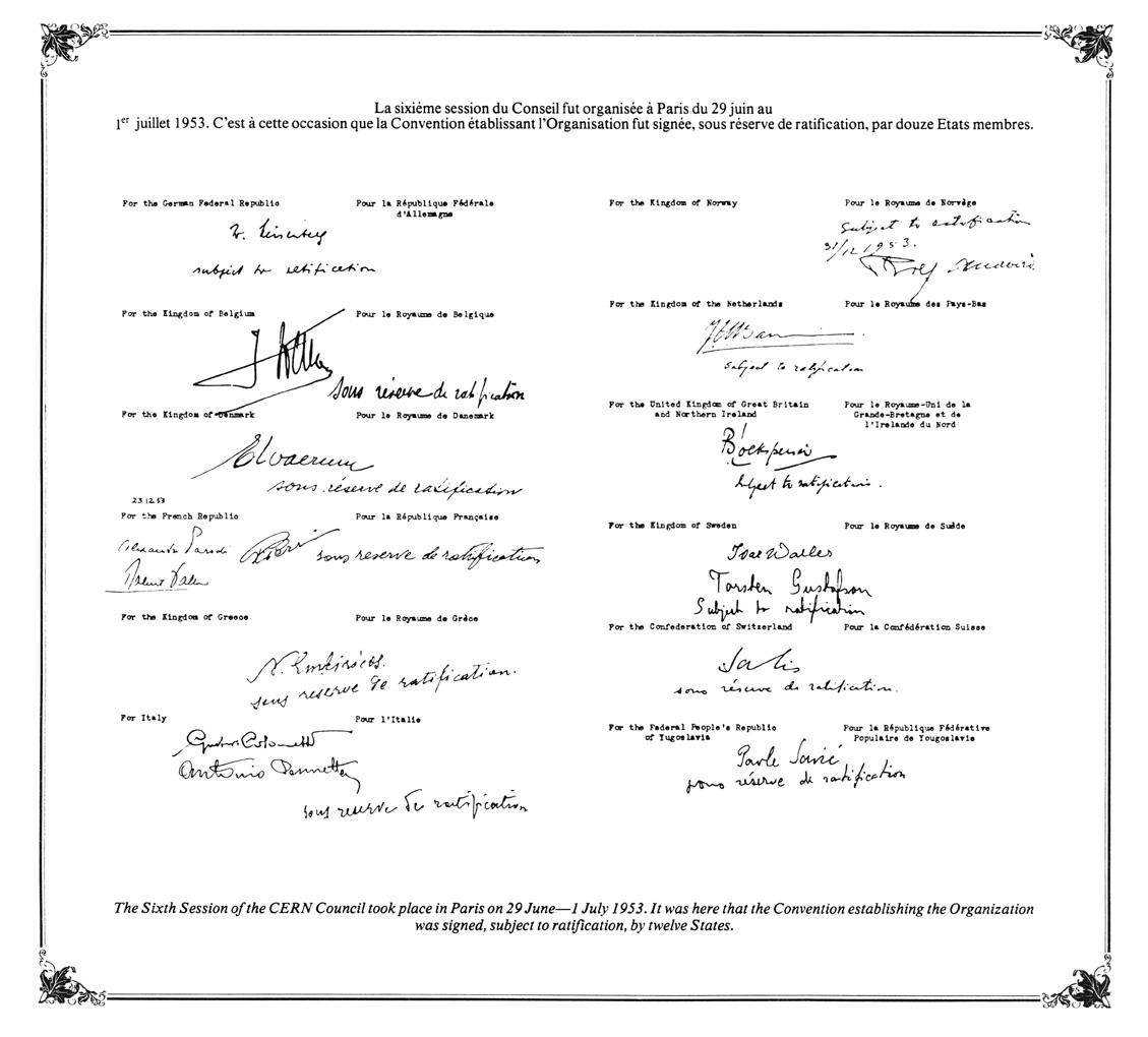 Signed CERN Convention