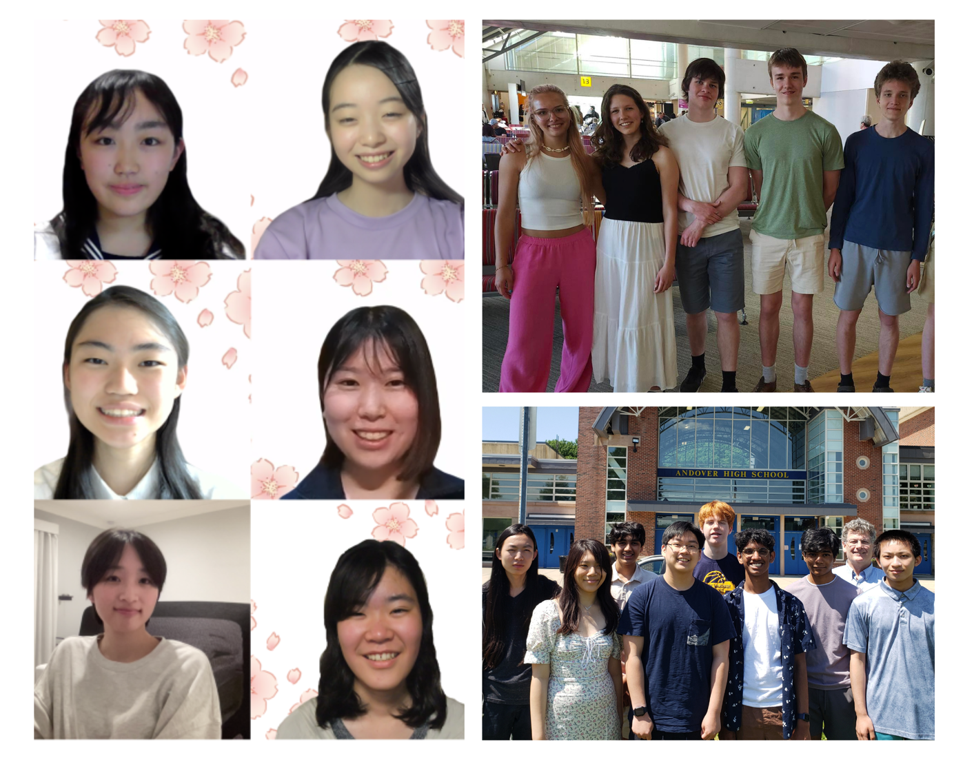 Winners of the 2024 CERN Beamline for Schools competition: Sakura Particles” from Japan (left), “Mavericks” from Estonia (top right) and “SPEEDers” from the USA (bottom right) “(Images: Sakura Particles, Mavericks, SPEEDers) 